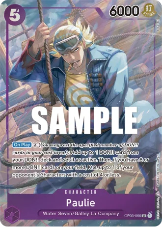 Paulie (OP03-066) (Alternative Art) — Pillars of Strength (OP03)