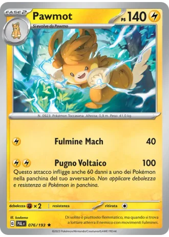 Pawmot #076 — Evoluzioni a Paldea