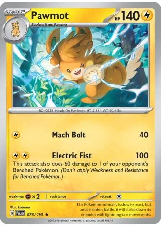 Pawmot #076/193 — Paldea Evolved