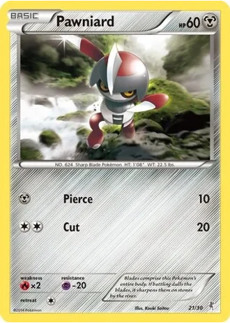 Pawniard #21 — XY trainer Kit (Bisharp)