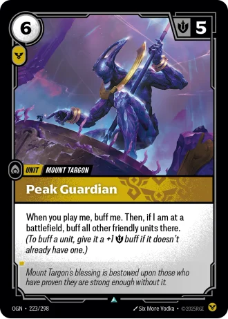 Peak Guardian #223/298 — Origins