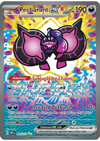 Pecharunt ex #163 — Prismatic Evolutions