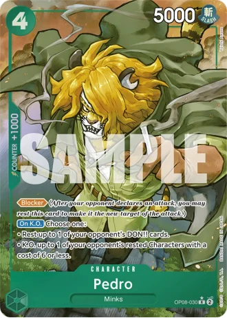 Pedro (OP08-030) (Alternative Art) — Two Legends (OP08)