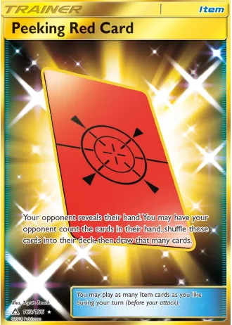 Peeking Red Card #169/156 — Ultra Prism