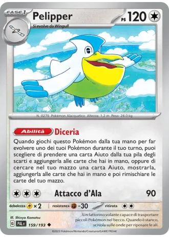 Pelipper #159 — Evoluzioni a Paldea