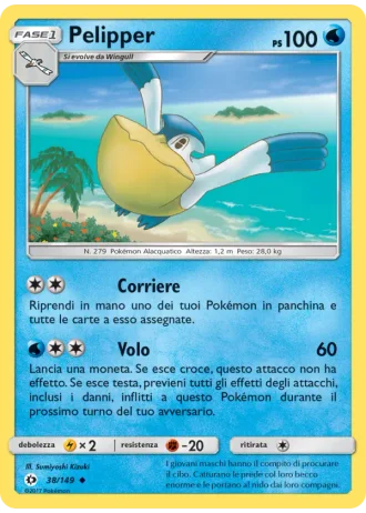 Pelipper #38/149 — Sole e Luna