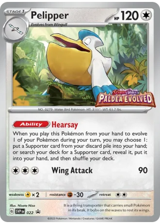 Pelipper (STAFF) #022 — Scarlet & Violet Promos