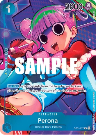 Perona (OP01-077) (Alternative Art) — Romance Dawn (OP01)