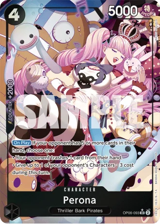 Perona (OP06-093) (Alternative Art) — Wings of the Captain (OP06)