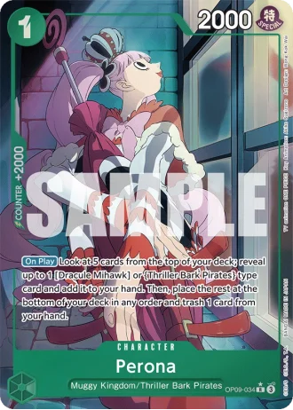 Perona (OP09-034) (Alternative Art) — Emperors in the New World (OP09)
