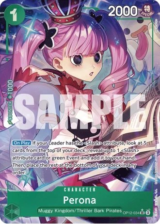 Perona (OP12-034) (Alternative Art) — Legacy of the Master (OP12)