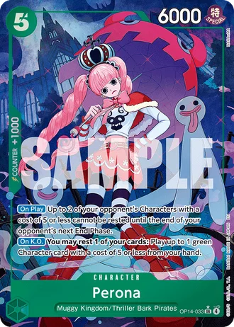 Perona (OP14-033) (Alternative Art) — The Azure Sea's Seven (OP14-EB04)