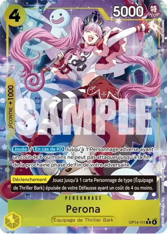 Perona (OP14-111) (Alternative Art) — Les Sept de la Mer d'Azur (OP14-EB04)