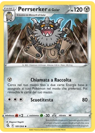 Perrserker di Galar #181/264 — Colpo Fusione