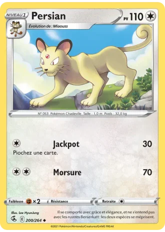 Persian #200 — Poing de Fusion