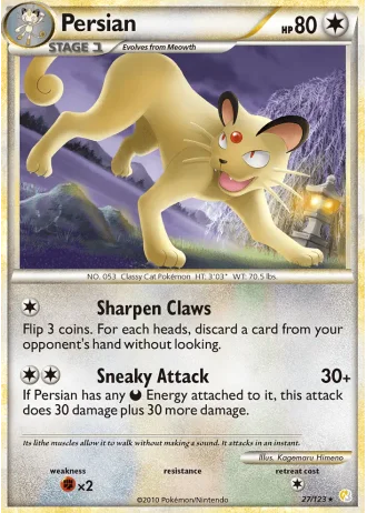 Persian #27 — HeartGold SoulSilver