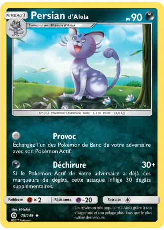 Persian d’Alola #79/149 — Soleil et Lune