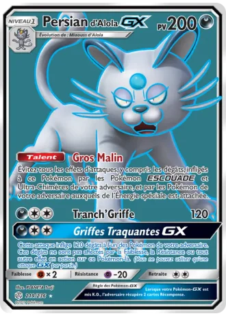 Persian d’Alola GX #219/236 — Éclipse Cosmique