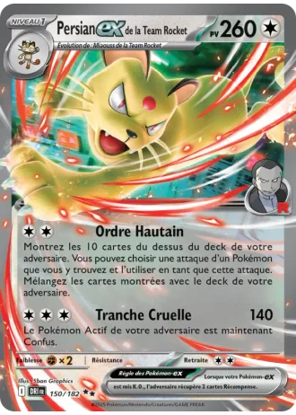 Persian-ex de la Team Rocket #150/182 — Rivalités Destinées