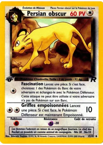 Persian obscur (première édition) #42/82 — Team Rocket (1ère Édition)