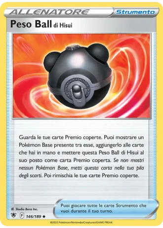 Peso Ball di Hisui #146/189 — Lucentezza Siderale