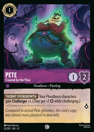 Pete - Created by the Vine #52/261 — Attack of the Vine!