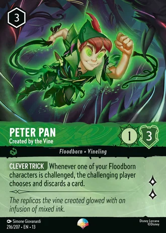 Peter Pan - Created by the Vine #216/261 — Attack of the Vine!