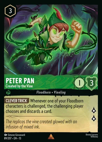 Peter Pan - Created by the Vine #89/261 — Attack of the Vine!