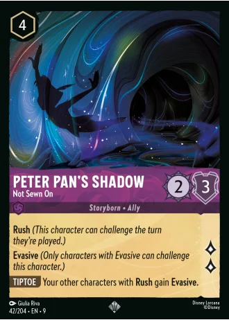 Peter Pan's Shadow - Not Sewn On #42/204 — Fabled