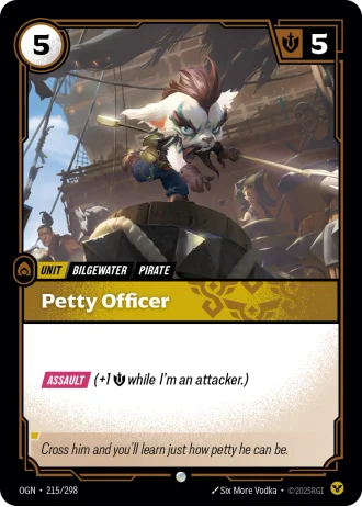 Petty Officer #215/298 — Origins
