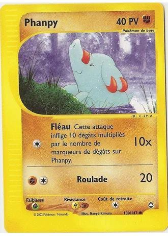 Phanpy #100/147 — Aquapolis