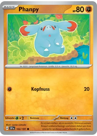 Phanpy #102/191 — Stürmische Funken