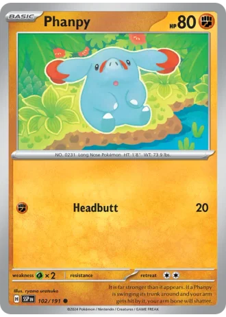 Phanpy #102/191 — Surging Sparks