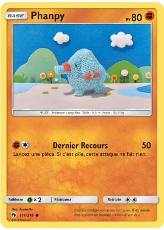 Phanpy #111/214 — Tonnerre Perdu