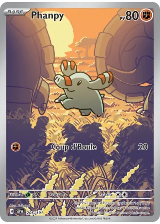 Phanpy #205 — Étincelles Déferlantes