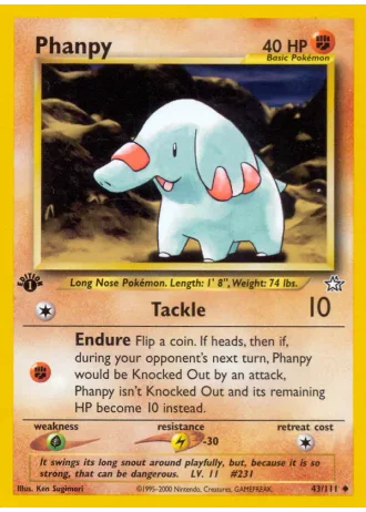 Phanpy #43 — Neo Genesis