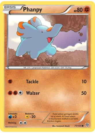 Phanpy #71/135 — Plasma-Sturm