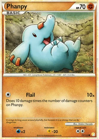 Phanpy #77/123 — HeartGold SoulSilver