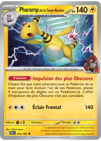 Pharamp de la Team Rocket #074/182 — Rivalités Destinées