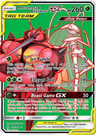 Pheromosa & Buzzwole GX #191 — Unbroken Bonds