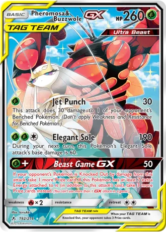 Pheromosa & Buzzwole GX #192 — Unbroken Bonds