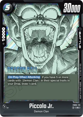 Piccolo Jr. SB01-113 — Manga Booster 01 (SB01)
