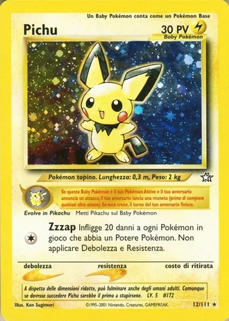 Pichu (1ª Edizione) #12/111 — Neo Genesis (1ª Edizione)
