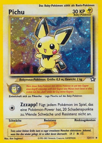 Pichu #12/111 — Neo Genesis