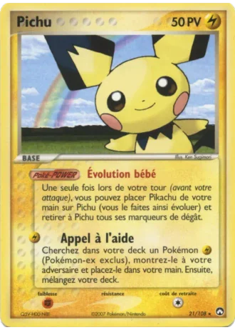 Pichu #21 — EX Gardiens du Pouvoir