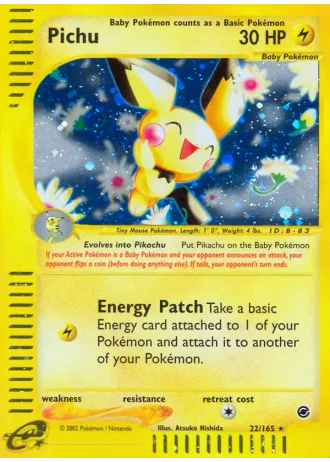 Pichu #22 — Expedition Base Set