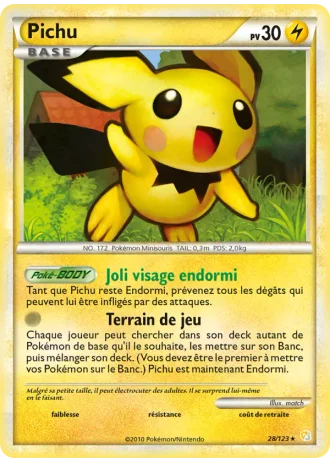 Pichu #28 — HeartGold SoulSilver