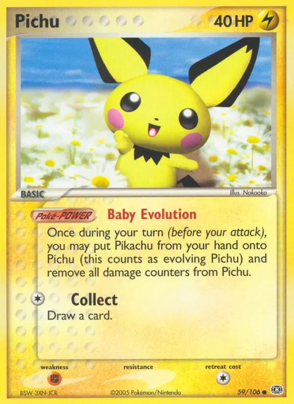 Pichu #59 — EX Smeraldo