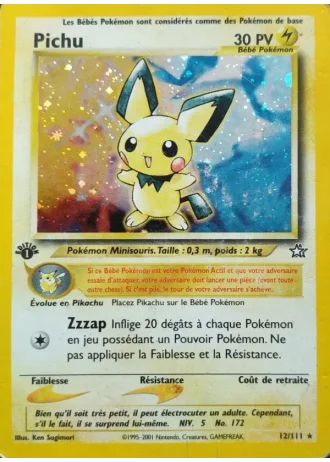 Pichu (première édition) #12/111 — Neo Genesis (1ère Édition)