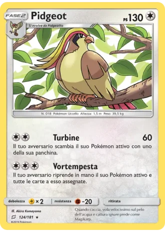 Pidgeot #124/181 — Gioco di Squadra